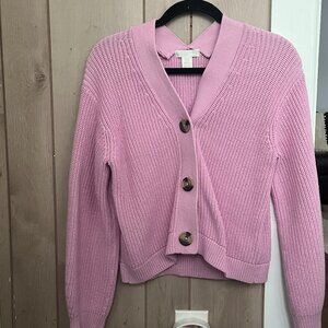 Pink cardigan